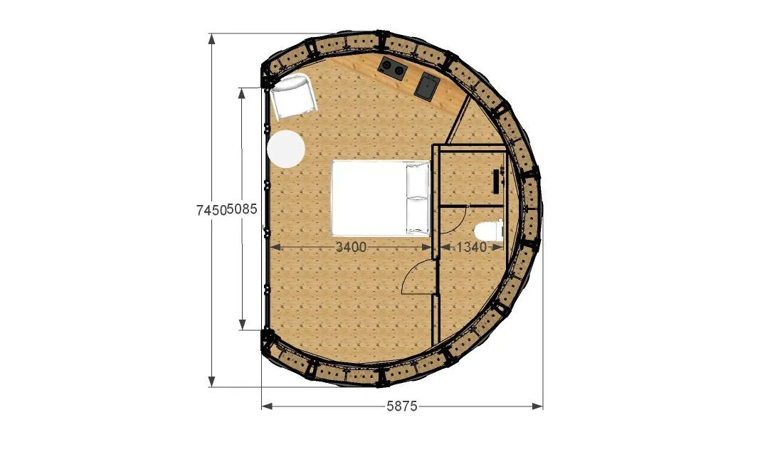 Floor plan KUPOLLA Compact